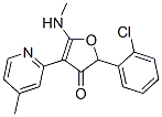 3(2H)-Furanone,  2-(2-chlorophenyl)-5-(methylamino)-4-(4-methyl-2-pyridinyl)-,187591-86-2,结构式