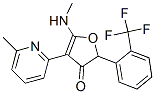 3(2H)-Furanone,  5-(methylamino)-4-(6-methyl-2-pyridinyl)-2-[2-(trifluoromethyl)phenyl]-,187592-31-0,结构式