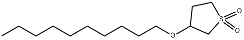 3-癸氧基-1,1-二氧化四氢噻吩 结构式