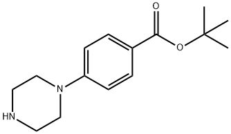 4-(1-哌嗪基)苯甲酸叔丁酯, 187669-28-9, 结构式