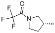 Pyrrolidine, 3-methyl-1-(trifluoroacetyl)-, (R)- (9CI) 化学構造式