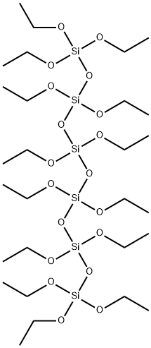 Hexasiloxane, tetradecaethoxy- Structure