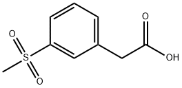 3-(METHYLSULFONYL)PHENYLACETIC ACID Struktur