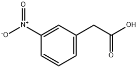 3-ニトロフェニル酢酸 化学構造式