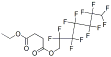 Succinic acid 1-(2,2,3,3,4,4,5,5,6,6,7,7-dodecafluoroheptyl)4-ethyl ester Structure
