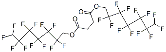 こはく酸ビス(2,2,3,3,4,4,5,5,6,6,7,7-ドデカフルオロヘプチル) 化学構造式