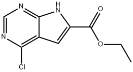 1H-Pyrrolo[2,3-d]pyrimidine-6-carboxylic acid, 4-chloro-, ethyl ester