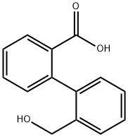 2'-HYDROXYMETHYL-BIPHENYL-2-CARBOXYLIC ACID Structure