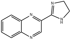 2-(1-イミダゾリン-2-イル)キノキサリン 化学構造式