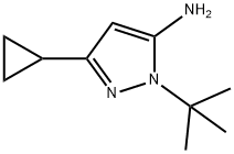 1-(tert-butyl)-3-cyclopropyl-1H-pyrazol-5-amine Struktur