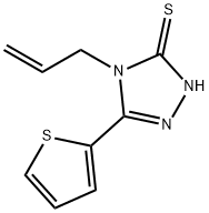 4-烯丙基-5-(2-噻吩)-2H-1,2,4-三唑-3-硫酮,187795-50-2,结构式