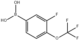 3 -氟- 4 -(三氟甲氧基)苯硼酸, 187804-79-1, 结构式