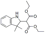 2-(3,3-Dimethylindolin-2-yl)malonic acid diethyl ester Structure