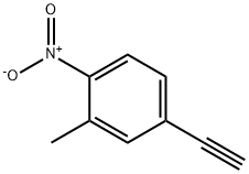 Benzene,  4-ethynyl-2-methyl-1-nitro- 化学構造式