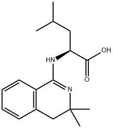 L-Isoleucine, N-(3,4-dihydro-3,3-dimethyl-1-isoquinolinyl)- Structure