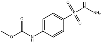 4-Hydrazinosulphonylphenylcarbanoic acid methanol ester 结构式