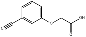 (3-Cyanophenoxy)acetic acid Structure
