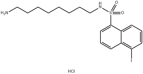 (N-8-AMINOOCTYL)-5-IODO-1-NAPHTHALENESULFONAMIDE HCL Struktur