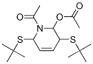 2-Acetoxy-1-acetyl-3,6-di(tert-butylthio)-1,2,3,6-tetrahydropyridine,18794-20-2,结构式