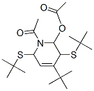 2-Acetoxy-1-acetyl-4-tert-butyl-3,6-di(tert-butylthio)-1,2,3,6-tetrahydropyridine,18794-24-6,结构式