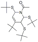 1-Acetyl-4-tert-butyl-2,3,6-tris(tert-butylthio)-1,2,3,6-tetrahydropyridine,18794-25-7,结构式