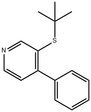 3-tert-Butylthio-4-phenylpyridine,18794-40-6,结构式