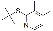 2-tert-Butylthio-3,4-dimethylpyridine,18794-50-8,结构式