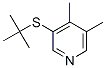 3-tert-Butylthio-4,5-dimethylpyridine,18794-52-0,结构式