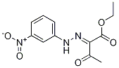 Butanoic acid, 2-[2-(3-nitrophenyl)hydrazinylidene]-3-oxo-, ethyl ester Structure