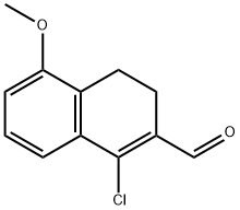 1-CHLORO-5-METHOXY-3,4-DIHYDRO-NAPHTHALENE-2-CARBALDEHYDE Struktur