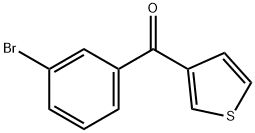 (3-溴苯基)(噻吩-3-基)甲酮 结构式