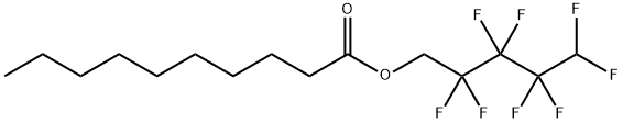 Decanoic acid 2,2,3,3,4,4,5,5-octafluoropentyl ester 结构式