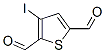 3-Iodo-2,5-thiophenedicarbaldehyde 结构式