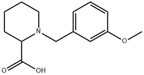 1-(3-甲氧基苄基)哌啶-2-羧酸, 187994-08-7, 结构式