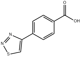 4-(1,2,3-噻二唑-4-基)苯甲酸, 187999-31-1, 结构式