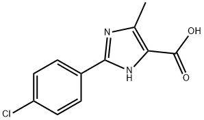 2-(4-CHLOROPHENYL)-5-METHYL-3H-IMIDAZOLE-4-CARBOXYLIC ACID Structure