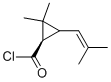 Cyclopropanecarbonyl chloride, 2,2-dimethyl-3-(2-methyl-1-propenyl)-, (1R)- (9CI),188023-87-2,结构式