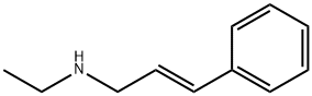 (2E)-N-エチル-3-フェニル-2-プロペン-1-アミン HYDROCHLORIDE 化学構造式