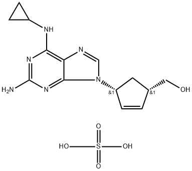 硫酸阿巴卡韦,188062-50-2,结构式