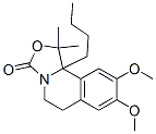 3H-Oxazolo[4,3-a]isoquinolin-3-one,  10b-butyl-1,5,6,10b-tetrahydro-8,9-dimethoxy-1,1-dimethyl- Struktur