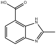 1H-Benzimidazole-4-carboxylicacid,2-methyl-(9CI) Structure