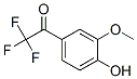 Ethanone, 2,2,2-trifluoro-1-(4-hydroxy-3-methoxyphenyl)- (9CI) Structure