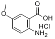 5-METHOXYANTHRANILIC ACID HCL Structure