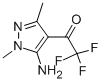 Ethanone, 1-(5-amino-1,3-dimethyl-1H-pyrazol-4-yl)-2,2,2-trifluoro- (9CI) Structure