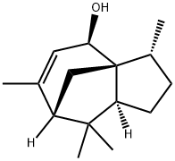 2,3,4,7,8,8a-hexahydro-3,6,8,8-tetramethyl-1H-3a,7-methanoazulen-4-ol ,18829-59-9,结构式