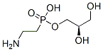 [R,(-)]-D-グリセロール1-[(2-アミノエチル)ホスホナート] 化学構造式