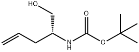 Carbamic acid, [(1R)-1-(hydroxymethyl)-3-butenyl]-, 1,1-dimethylethyl ester Structure