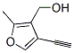 3-Furanmethanol, 4-ethynyl-2-methyl- (9CI) Structure