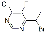 6-(1-BROMO-ETHYL)-4-CHLORO-5-FLUOROPYRIMIDINE Structure