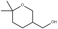 (6,6-Dimethyltetrahydro-2H-pyran-3-yl)methanol 化学構造式